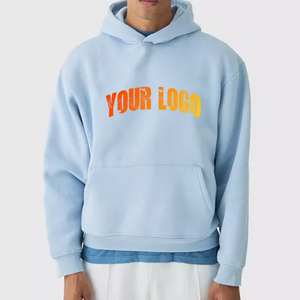 Prince Industry recién llegado de alta calidad de algodón francés Terry Drop Shoulder Pullover Hoodies Plain Unisex Custom Baggy Hoodies - Product Image 4