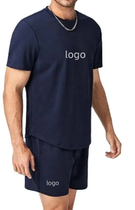 Novedad de verano al por mayor, conjuntos de pantalones cortos deportivos informales para hombre, conjuntos de pantalones cortos transpirables personalizados, conjuntos de pantalones cortos para hombre - Product Image 2