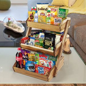 Nouveau design Organisateur de comptoir en bois à 3 niveaux pour fruits, légumes et collations-Panier à fruits de cuisine - Product Image 2