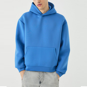 เสื้อฮู้ดผ้าฟลีซ2024ใส่ได้ทั้งชายและหญิงเสื้อครอปขนแกะไซส์ใหญ่พิเศษไหล่ตกพิมพ์โลโก้ได้ปรับแต่งลายลายลายพิมพ์โลโก้ผ้าฝ้าย100% - Product Image 5