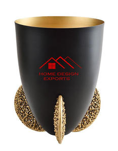 Vase en verre à base de métal fini doré de qualité supérieure à prix de gros - Product Image 6