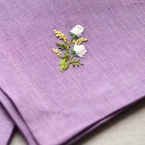 Serviettes en tissu de broderie serviettes de table lavables douces réutilisables pour la Table à manger OEM de dîner de famille de fête de mariage - Product Image 3