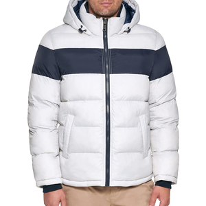 2024 Otoño Invierno nueva chaqueta gruesa de algodón para hombre con capucha personalizada cálida espesar chaqueta acolchada con capucha desmontable - Product Image 1