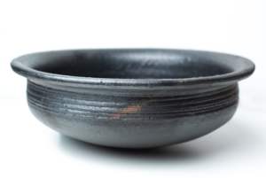 Wholesale <b>Set</b> of 3 Eco-Friendly Clay Black Skillets Unglazed Natural Earthenware Kitchen <b>Pans</b> with Induction Bottom - Product Image 3