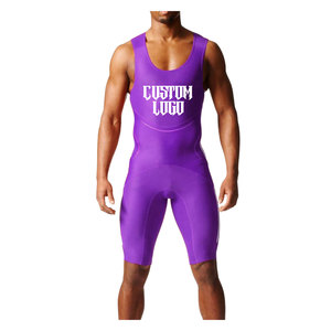 Llegada Wrestling Singlets Precio barato Plus Size jiu jitsu kimono Diseño personalizado e impresión de logotipo en Pakistán Wrestling Singlet - Product Image 3