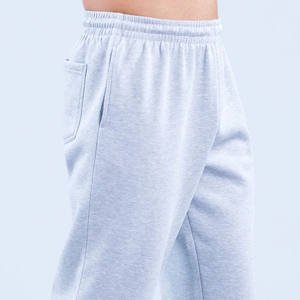 Pantalons de jogging pour hommes en taille plus, gris personnalisé, coupe ample, poches latérales et arrière, pantalons de sport respirants pour hommes - Product Image 6