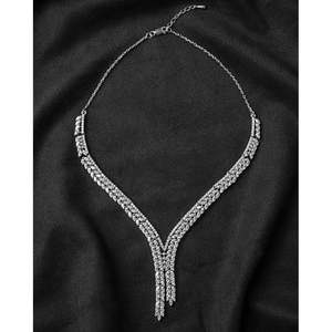 Collar Princesa Clara de Plata de Ley 925 con Diamante como Piedra Principal - Product Image 2
