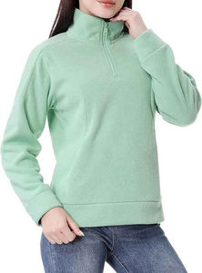 Polaire coupe ajustée de grande taille pour hommes, manches longues, confortable, couleur unie, hiver, chaud, tissage tricoté, anti-rétrécissement, avec logo personnalisé - Product Image 4