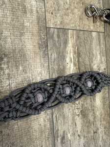 Premium Haute Qualité Anglais Selle Cheval Tack Ensemble Équestre Macramé Perlé Poitrine Collier Wither Strap Brownband Headstall - Product Image 4