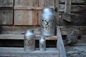 Metal <b>Set</b> of 3 Stainless Steel <b>Candle</b> Holder Lantern Decorative Lantern for Home Decor - Product Image 6