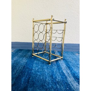 Estante para vino de latón francés muy bonito, bellamente elaborado por Kraftworld DE LA India - Product Image 4