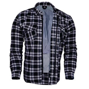 Chemise de motard personnalisée en coton, légère, respirante, à séchage rapide, de protection pour la conduite à moto, confortable et durable - Product Image 3