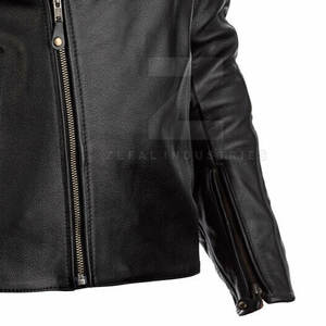 Chaqueta de moto de invierno de cuero transpirable de talla grande para hombre, alta calidad, personalizada, ecológica - Product Image 6