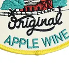 Écusson brodé Boones Farm Original Apple Wine, badge rond en tissu à thermocoller
