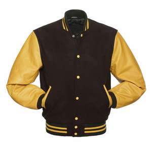 Veste universitaire varsity en gros, taille plus, respirante, en fourrure de mouton pour l'hiver, prix - Product Image 2