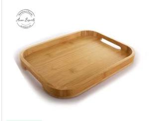Plateau de service en bois de qualité supérieure avec poignées en métal robustes, élégant et durable, décoration de cuisine pour la maison, pour les collations, les boissons et les réceptions - Product Image 3