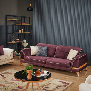 Sofa Chesterfield Sang Trọng Nút Tufted Di Chuyển tựa lưng Thấp Tiết Kiệm Không Gian Sofa Cho Phòng Khách Da Nhung Tất Cả Các Vật Liệu Berfa - Product Image 2