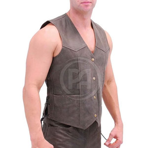 Chaleco de Cuero Personalizado para Hombre, Uso Diario, Moda Motera, Actividades al Aire Libre y Colección de Ropa Casual Elegante - Product Image 2