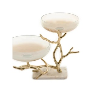 Bol à bonbons en verre et en métal, offrant une beauté intemporelle et une excellence fonctionnelle, il reste fiable sous une utilisation fréquente - Product Image 6