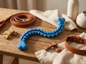 Ledu Squeaky Treat Bone – Jouet à mâcher durable pour chien avec distributeur de friandises - Product Image 4