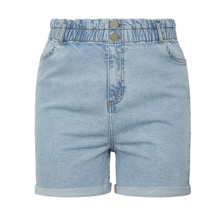 Haute qualité décontracté femmes taille haute minceur Denim Shorts nouveauté OEM conception Bermuda Shorts taille élastique confortable - Product Image 6