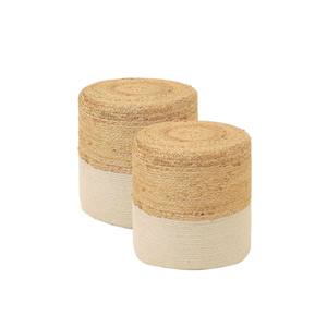 Otomana de Jacinto de Agua Hecha a Mano, Moderna, Elegante y Ecológica, Mesa Auxiliar, Reposapiés para Sala de Estar, Dormitorio, Entrada, Vietnam - Product Image 4