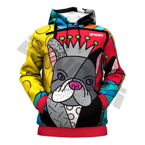 Hoodies pour hommes graphique lettre imprimé à manches longues sweat-shirt à cordon hauts pullover avec poche - Product Image 2