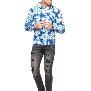 Fabricants d'usine, sweats à capuche en molleton de coton tie-dye multicolores, imprimés numériquement, sweats à capuche tie-dye surdimensionnés personnalisés pour hommes, hiver - Product Image 2