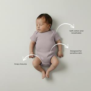 Combinaison pour bébé en coton doux et respirant pour un usage quotidien - Product Image 4