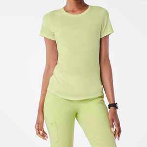 Chemise à col ras du cou personnalisée à manches courtes respirante Infirmière Underscrub - Product Image 1