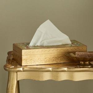 Porte-serviettes en laiton design avec des sculptures florales complexes adaptées à la décoration rustique et contemporaine de la maison - Product Image 6