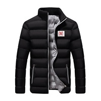 Veste matelassée zippée imperméable et coupe-vent confortable pour homme, service OEM, vente en gros personnalisée, saison hivernale, toile de rue