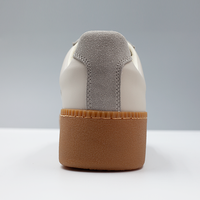 Chaussures de sport pour femmes en daim de luxe de haute qualité, personnalisées, à lacets, mode, épaisses, confortables, décontractées