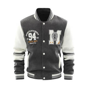 Customizable <b>Men's</b> Varsity Letterman <b>Jacket</b> with Stand Collar Choose Your Own Color Size Winter Season OEM Service Available - Product Image 1