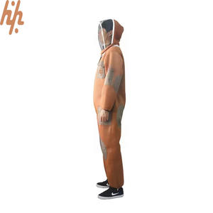 Vestido de apicultor Airmesh, traje de abeja ventilado de una sola capa, cremalleras de Metal de latón, vestido de apicultura blanco con capucha redonda - Product Image 2