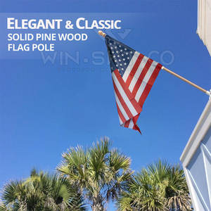 New Style Wholesale Wooden <b>Flag</b> <b>Pole</b> Custom Made Wooden <b>Flag</b> <b>Pole</b> Cheap Price Wooden <b>Flag</b> <b>Pole</b> - Product Image 3