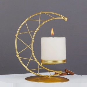 Portavelas de mesa de Metal, regalo de Navidad, exclusivo para el hogar, sala de estar, candelabro dorado a la moda, decoración para eventos y fiestas - Product Image 3