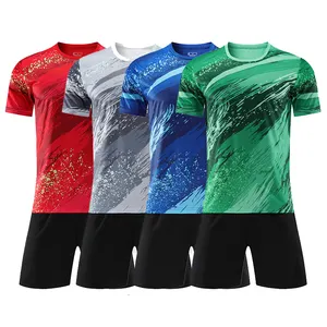 custom soccer uniform soccer wear jersey soccer kid mens clothing 100% Polyester Embroidered Printed