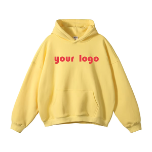 Sudadera con capucha básica de gran tamaño para hombre personalizada de alta calidad ODM OEM | Jersey de moda de algodón 100% Boxy Fit No Strings - Product Image 1