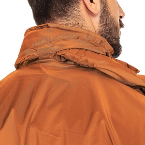 Tendance Marque Super Lâche Extérieur Toile Veste avec Capuche Bande Réfléchissante Coupe-Vent Col Imperméable Outwear - Product Image 5