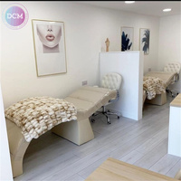 Salon de gros ergonomique confortable visage lit extension de cils chaise siège cils lit pour table de beauté