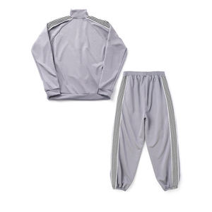 Ensembles de sport décontractés pour hommes Survêtements en polyester avec rayures latérales 100% coton Tailles XXL et XL Ensemble de 2 pièces pour le jogging - Product Image 4