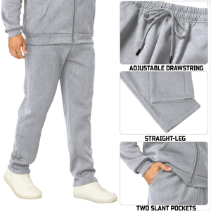 Ensemble de survêtement pour hommes de qualité supérieure, taille plus, respirant, décontracté, pour l'hiver, pour les athlètes et les séances de gym - Product Image 6