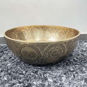 Cuenco Tibetano de Bronce de Luna Llena Hecho a Mano de Alta Calidad, Cuenco Sonoro para Meditación Martillado a Mano, Fabricante de Cuencos de Metal Personalizados - Product Image 4