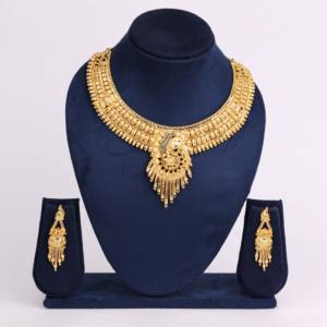 Chapado en oro cobre latón Chapado en oro ocasión especial collares de boda para mujeres joyería ortodoxa regalo Laminado Oro - Product Image 2