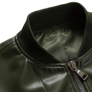 Chaqueta motorista de cuero para hombre superventas estilo callejero con logotipo frontal para motociclistas chaqueta para hombre - Product Image 4