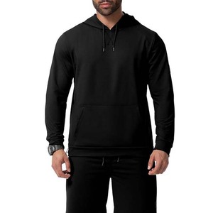 Costumes deux pièces avec logo personnalisé de qualité supérieure Survêtements unis de couleur unie Ensembles de survêtements pour hommes à capuche Ensembles de vêtements Slim Fit - Product Image 3