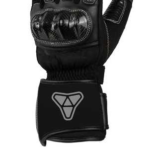 Gants d'équitation en cuir chauffants à batterie rechargeable pour hommes, équipement de sport d'hiver imperméable, noir - Product Image 6