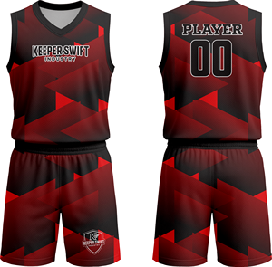 Uniforme de basket-ball fabriqué au Pakistan, maillot d'équipe et short de sublimation, couleur personnalisée, uniforme de basket-ball - Product Image 1
