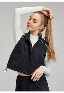 2025 High Quality Sports vest/<b>jacket</b> autumn Winter Season new <b>sleeveless</b> loose casual versatile Varsity <b>jacket</b> for <b>women</b> - Product Image 5